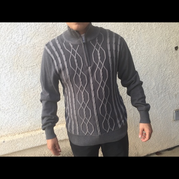 Other - ‼️Grey HALF ZIP Cardigan Sweater‼️